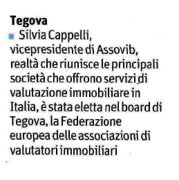 Silvia Cappelli entra nel board di TEGoVA